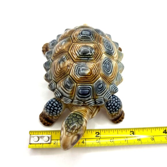 VTG Wade England Porcelain Father Tortoise Trinket Box Removable Shell Lid Box - Picture 12 of 13